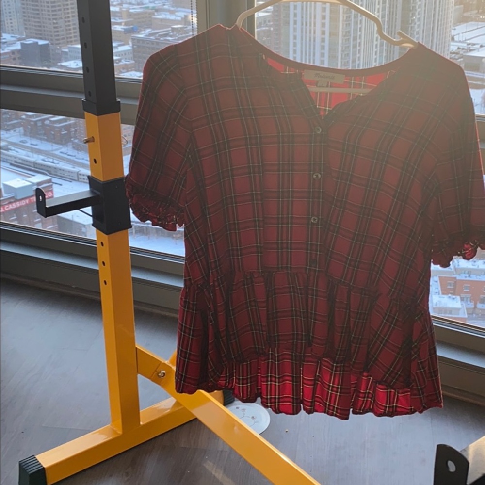 Plaid blouse
